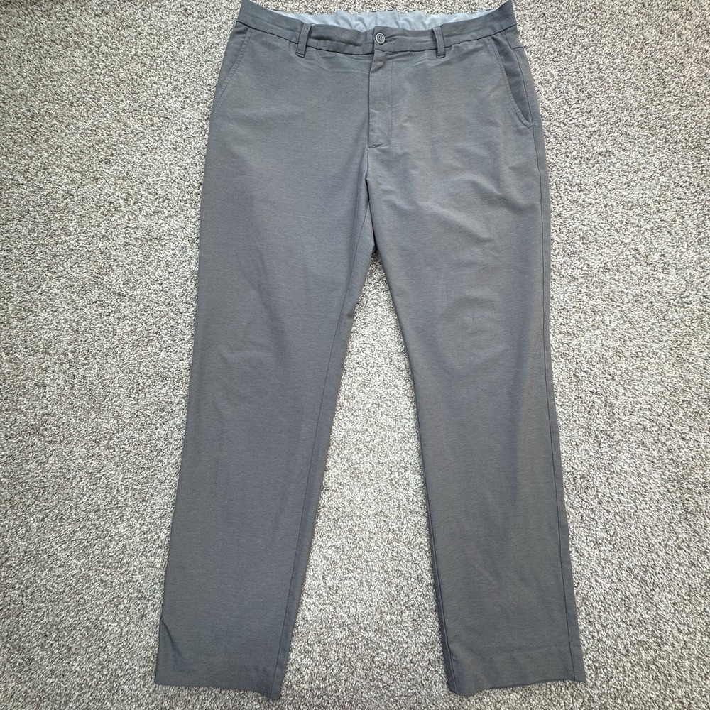 Footjoy Golf Pants Men 38 x 30 Straight Leg‎ Gray Lightweight Athleisure Preppy